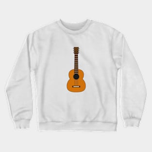 Simple Acoustic Guitar Cartoon Crewneck Sweatshirt